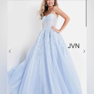 Blue Princess Prom Dress